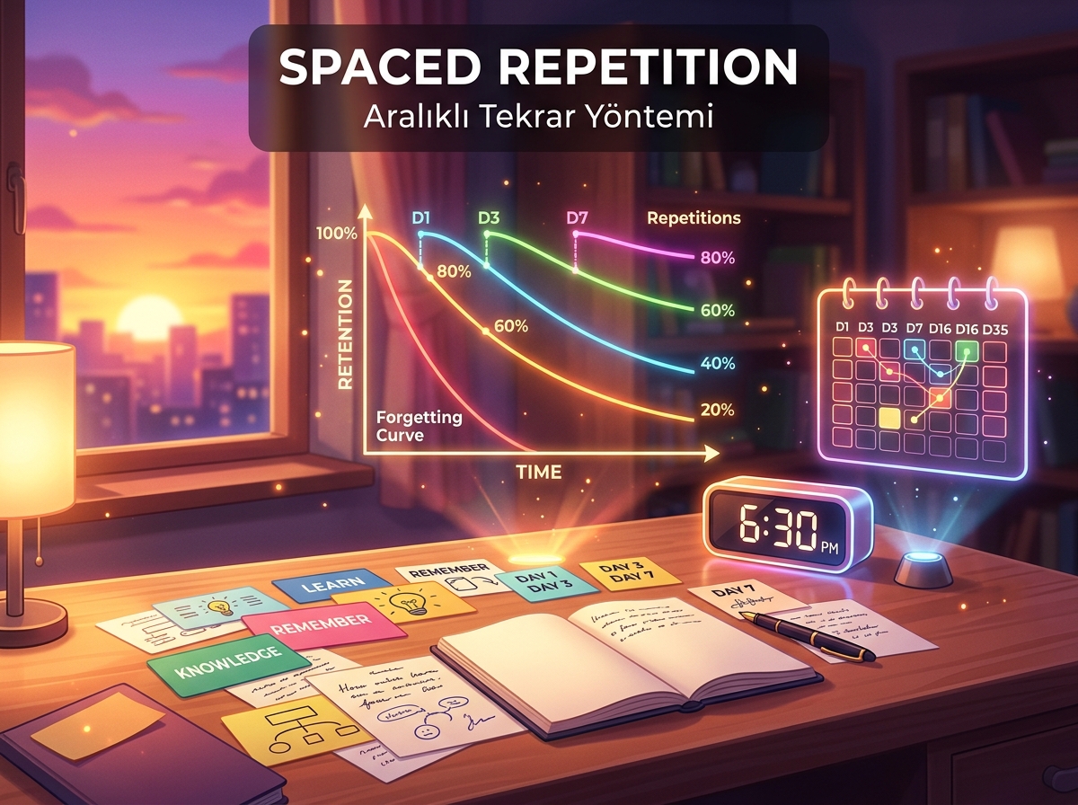 Aralıklı Tekrar (Spaced Repetition): Unutmaya Karşı Bilimsel Kalkan