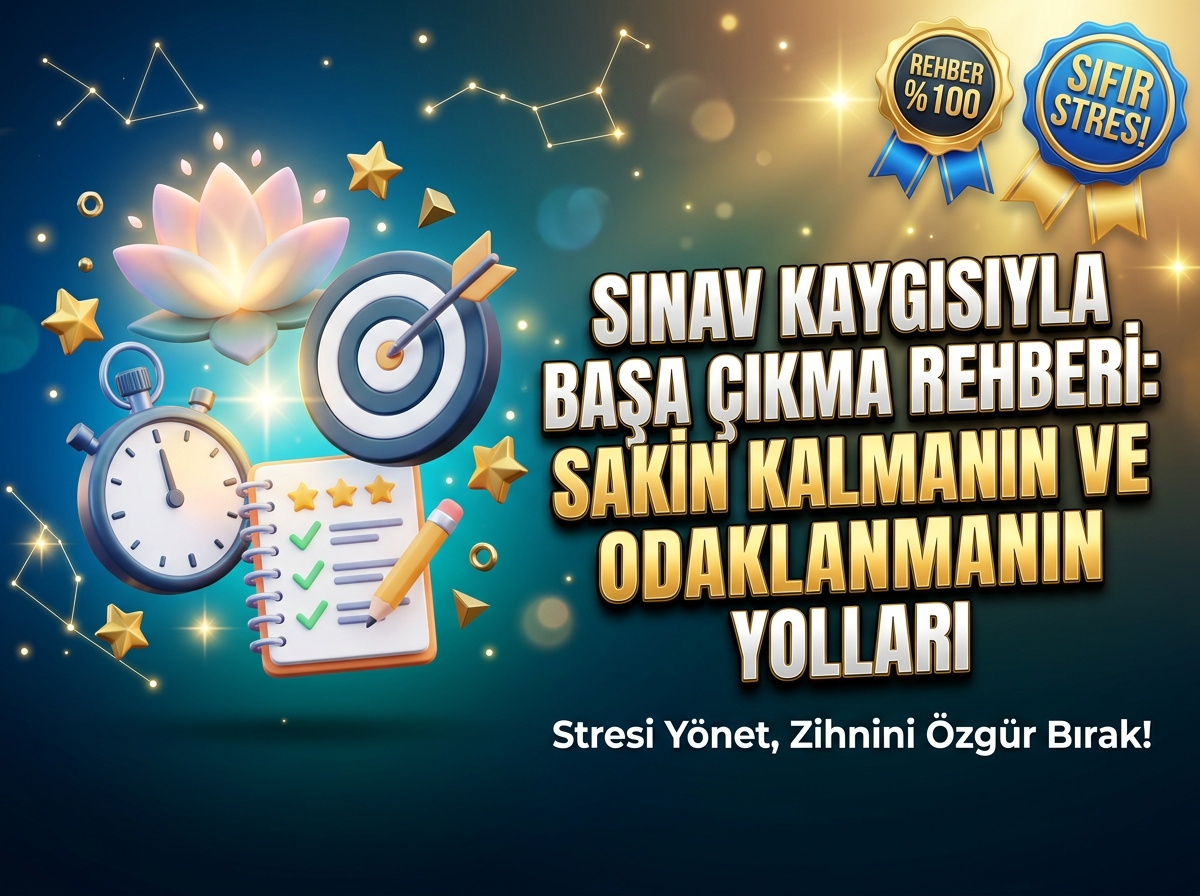 Sınav Kaygısıyla Başa Çıkma Rehberi: Sakin Kalmanın ve Odaklanmanın Yolları